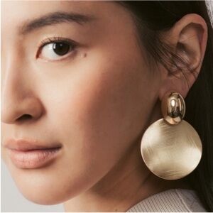 New! Nordstrom Eye Candy Los Angeles Sophia 18K Gold Plated Earrings (1031) NWOT